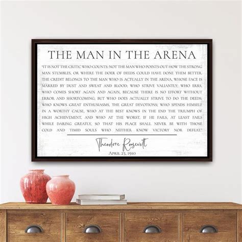 man in the arena wall art|man in the arena poster.